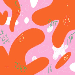abstract pink and orange illustration