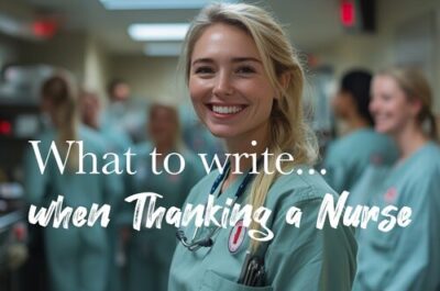 What to write in a thank you card for nurses