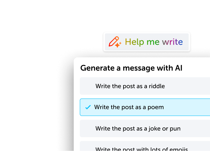Save time with AI