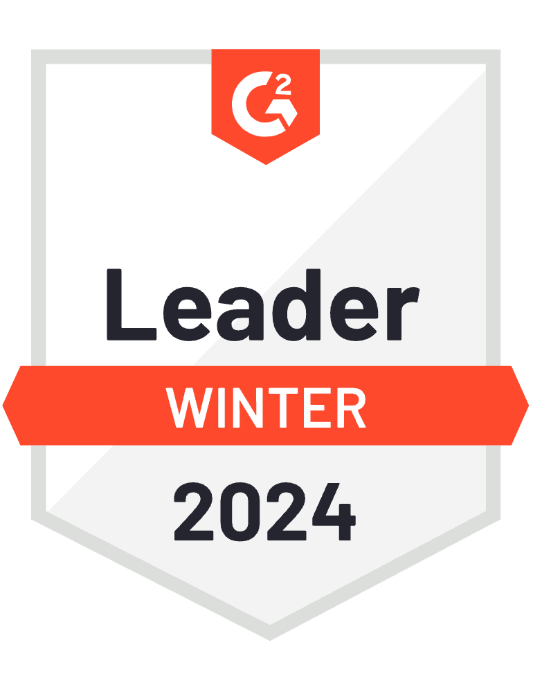 Industry leader award from G2 in winter 2024
